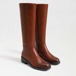 🌻NEW w/tags SAM EDELMAN Mable Leather Riding Boots Girls Size 3 (women's 5)